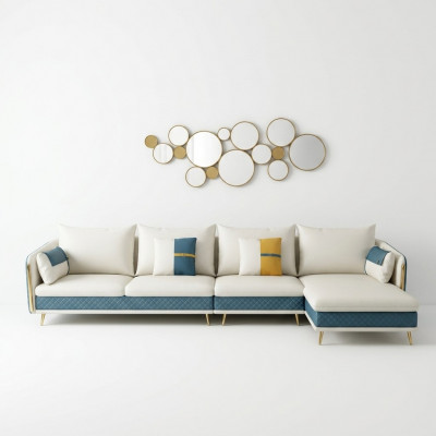 Wunnlandschaft L-Form Ecksofag Couch Design Polstergarnitur Canapé Ecke Neit