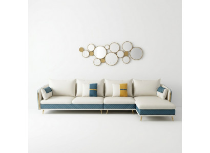 Wunnlandschaft L-Form Ecksofag Couch Design Polstergarnitur Canapé Ecke Neit