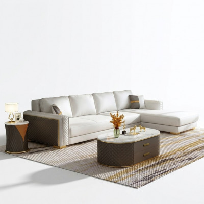 Eckcouch Polsterset Wunnlandschaft L-Form Dekor Designer Sofa Canapé