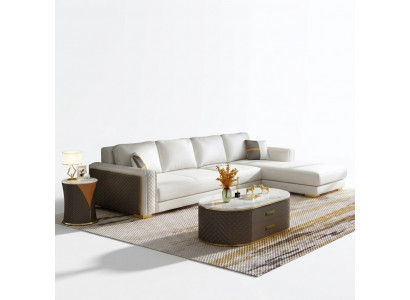 Eckcouch Polsterset Wunnlandschaft L-Form Dekor Designer Sofa Canapé