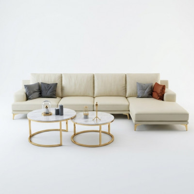 Set Designer Sofa Couch Ecksofa mat Hocker Polster Wunnlandschaft