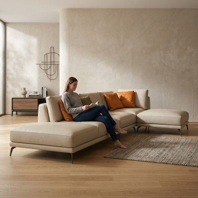 Design gepolstert Couch Wunnlandschaft Ecksofa Garnitur Polstersëtz Sofa