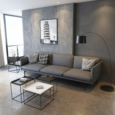 Design Sofa 4 Sëtzer Wunnzëmmer Couche Couchen Polster Sofas Nei XXL