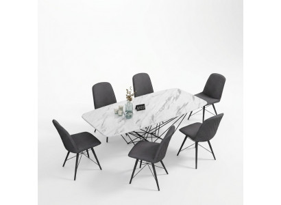 Design Dësch Iessdësch Metall Dëscher Büro Konferenz Iesszëmmer Iessberäich