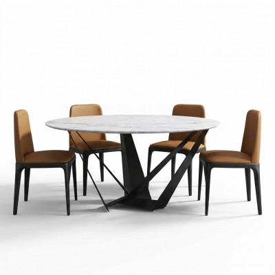 Ronne Luxus Iessdësch Designer Iessdësch 130cm Konferenz Ronnen Dëscher