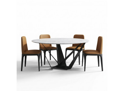 Ronne Luxus Iessdësch Designer Iessdësch 130cm Konferenz Ronnen Dëscher