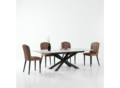 Italienesch Designer Miwwelen Iessdësch Büro Konferenz Luxus Dësch Metall
