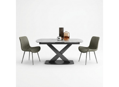 Modernt Holzdësch Iessdësch Dësch Holz Dëscher 120/180cm Iesszëmmer Auszéihbar