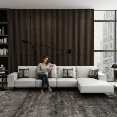 Modern Wunnlandschaft Ecksofa Couch Polster Lieder Sëtz Eck Deko Garnitur