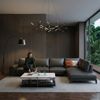 Wunnlandschaft L-Form Eckcouchen Couch Lieder Design Polster Garnitur Sofa