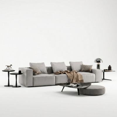 Sofa 4 Sëtzbänk Grouss XXL Couch Sofas Couchen Design Wunnzëmmer Véiersëtzer