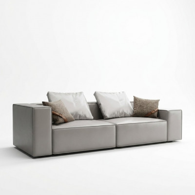 Design Sofa 3 Plazen Stuff Canapé Canapéë Gestofféiert Sofen Nei XXL