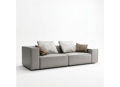 Design Sofa 3 Plazen Stuff Canapé Canapéë Gestofféiert Sofen Nei XXL