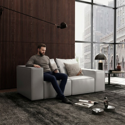 Sofa 2-Sëtzer Grouss XXL Sofa Sofas Couchen Wunnzëmmer Design Nei