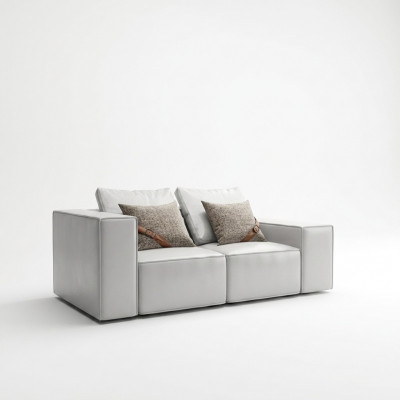 Sofa 2-Sëtzer Grouss XXL Sofa Sofas Couchen Wunnzëmmer Design Nei