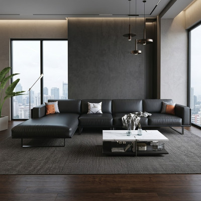 Eckcanapé Polster Garnitur Dekor Wunnlandschaft L Form Designer Sofa Canapé
