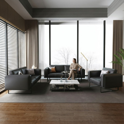 Luxus Miwwel Sofagarnitur Canapé Sofa Polster 3 2 1 Canapeen Nei Liedercanapé