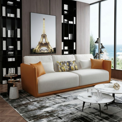 Sofa 4 Plazen mat Dëschgarnitur Big XXL Canapéen Sofaen Wunnzëmmer