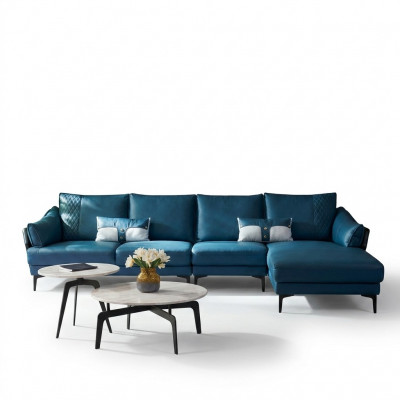 Wunnlandschaft Eckcouch L-Form Fauteuil Set Garnitur Modern Sofa Blo.