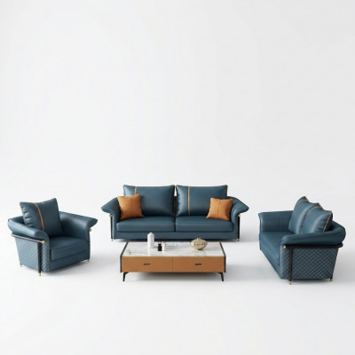 Liederpolsterset Komplett Set Sofagarnitur 321 Sëtzer Design Wunnlandschaft