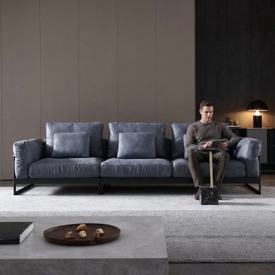 Design Sofa 3-Sëtzer Wunnzëmmer Canapé Couches Polstersoffa XXL