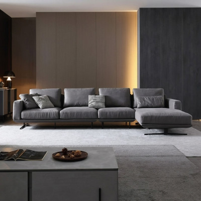 Designer Liederkanapee Eckssofa Polster Eck Couch Dekor Sëtz Eck L Form Garnitur
