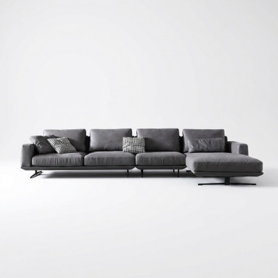 Designer Liederkanapee Eckssofa Polster Eck Couch Dekor Sëtz Eck L Form Garnitur
