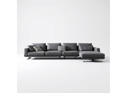 Designer Liederkanapee Eckssofa Polster Eck Couch Dekor Sëtz Eck L Form Garnitur