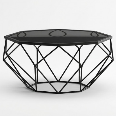 Italienesch Stil Miwwelen Edelstahl Canapé Dësch Sofa Glas Dëscher Bestelltësch