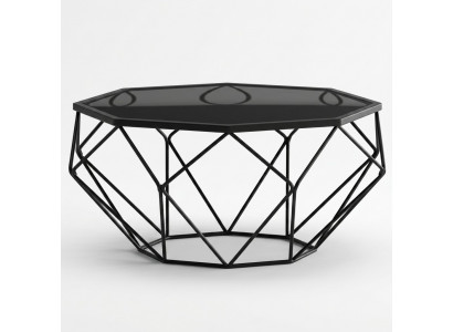 Italienesch Stil Miwwelen Edelstahl Canapé Dësch Sofa Glas Dëscher Bestelltësch