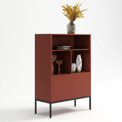 Italienesch Kommode Stil Miwwelen Héich Designer Schaf Schiefen Orange