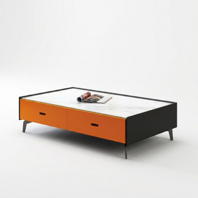 Italienesch Stil Miwwelen Couchtisch Glas Dëscher Designer Dësch Wunnzëmmer