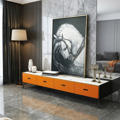 Italienesch Stil Miwwelen Holz Kommode Schaf RTV Kommoden TV Sideboard