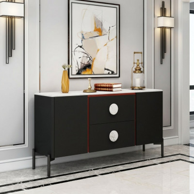 Designer Italienesch Kommode Anrichte Schaf Regal Metall Luxus Wunnen