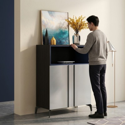 Design Kommode Anrichte Side Lowboard Schaf Regal Dekorativ Luxus Wunnen