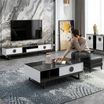Kommode + Couchtisch + RTV Sideboard Nei Italienesch Designer Miwwelstécker