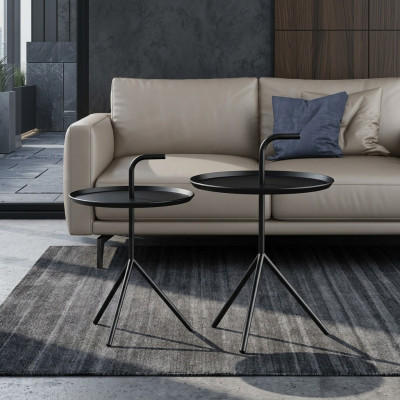 Set aus 2x Couchtisch Dekor Kaffisdësch Niewendësch Designer Wunnzëmmersdësch