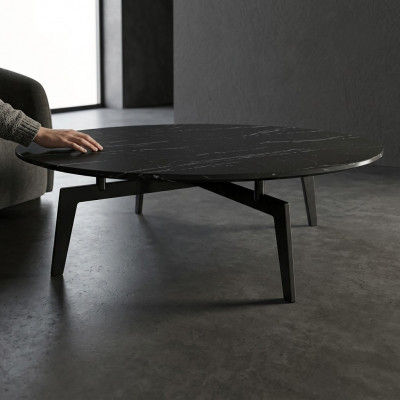 Italienesch Stil Ronn Designer Sofa Couchtisch Bäistelltiesch Ronn Dësch