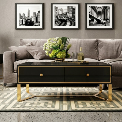 Couchtisch Dekor Kaffisdësch Dësch Designer Niewendësch Wunnzëmmertësch