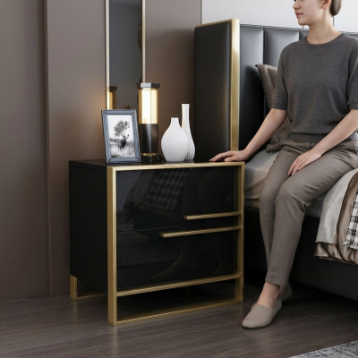 Design Nuets-Dësch Konsole Luxus Niewendëschlafzëmmer Metal Konsolen