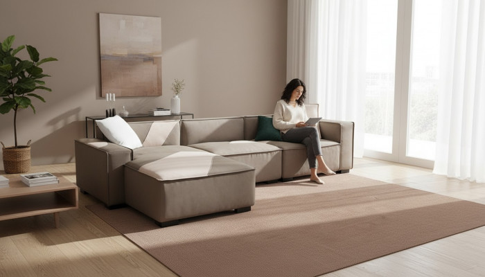 Eckcouch Wunnlandschaft Sofa Couch L Form Polster Couchen Lieder Design Italien