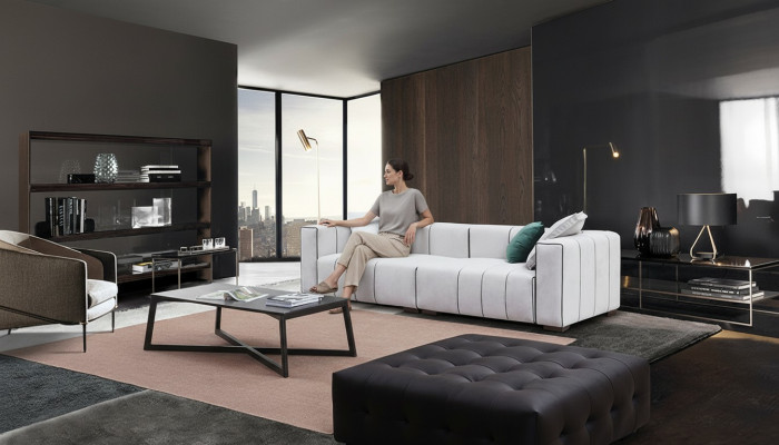 Designer Miwwel Sofa Canapé 3 Sëtzer Polster Sofas Wunnzëmmer Canapéën Dräisëtzer