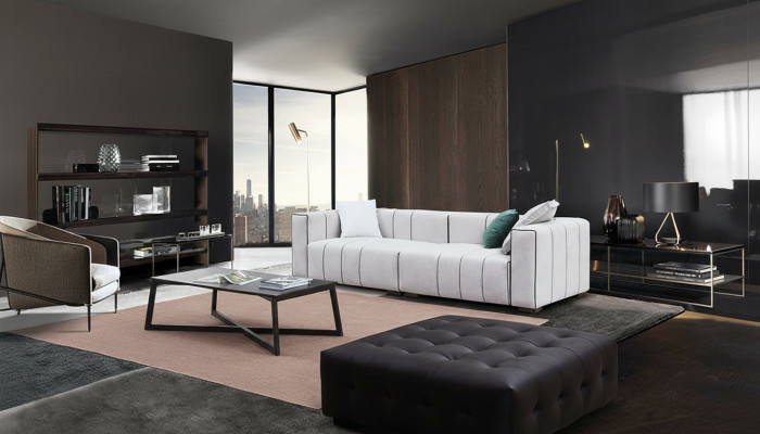 Designer Miwwel Sofa Canapé 3 Sëtzer Polster Sofas Wunnzëmmer Canapéën Dräisëtzer