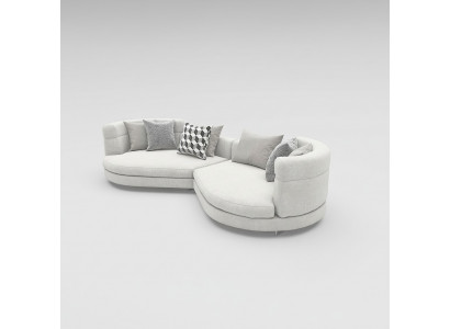 Ronn grouss XXL Sofa 4-Sëtzer Luxus Italien Design Ronn Canapé Luxus Polstersofaen