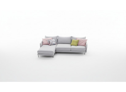 Eckcouch L-Form Stoff Canapé Polstersëtz Sofa Textil Eck Italieneschen Design Nei