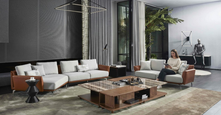 Wëschstolk Wohnlandschaft Canapé Couch L Form Polster Couchen Design Garnitur Lieder