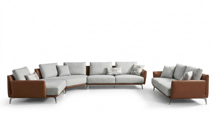 Wëschstolk Wohnlandschaft Canapé Couch L Form Polster Couchen Design Garnitur Lieder