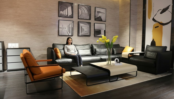 Italienesch Lieder Stil Wunnzëmmer Miwwelen Ecksofa Sofa Polster Garnitur Eckcouch