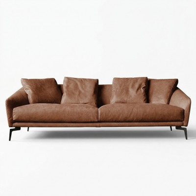 Italienesch Design Miwwelen 2 Sëtz Sofa Couch Gepolstert Lounge Club Couchen