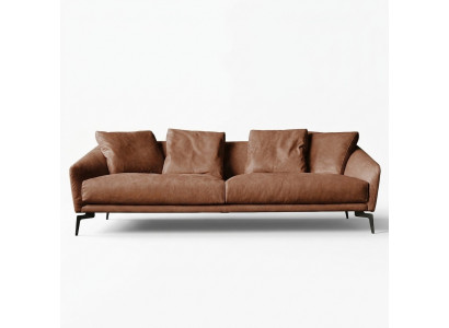 Italienesch Design Miwwelen 2 Sëtz Sofa Couch Gepolstert Lounge Club Couchen